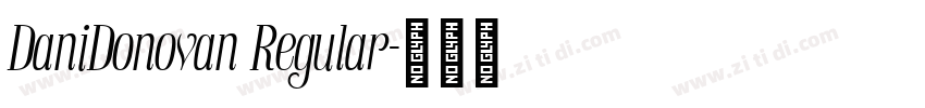 DaniDonovan Regular字体转换